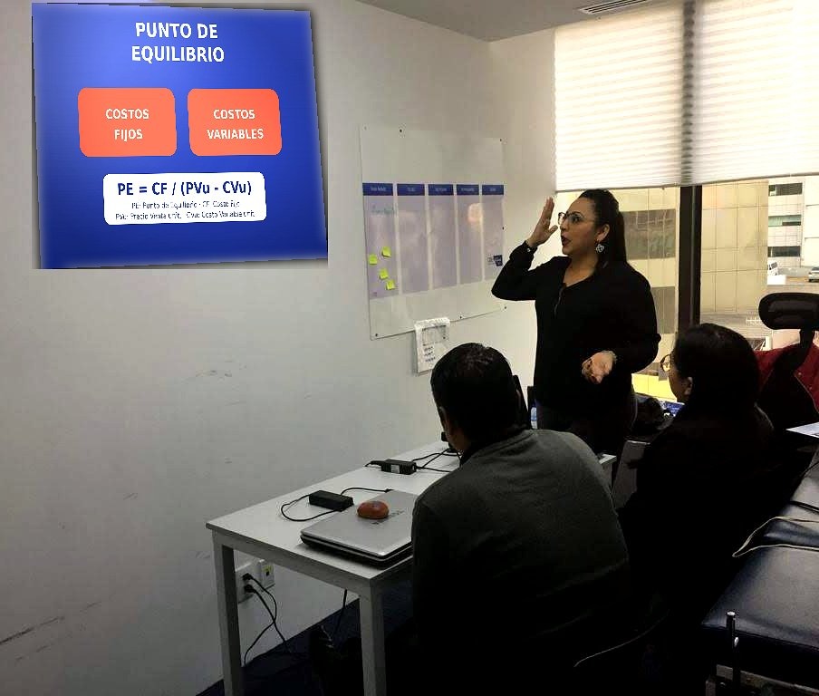 Yedhane Pineda impartiendo consultoría estratégica 1 a 1 sobre Punto de Equilibrio y Finanzas Empresariales